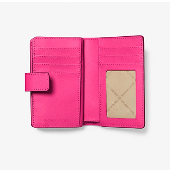 Michael Kors Medium Saffiano Leather Bifold Wallet
NWT 
Dragonfruit - Picture 2 of 16